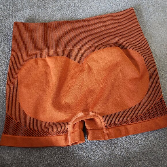 Orange and Brown Workout Shorts - Picture 8 of 11